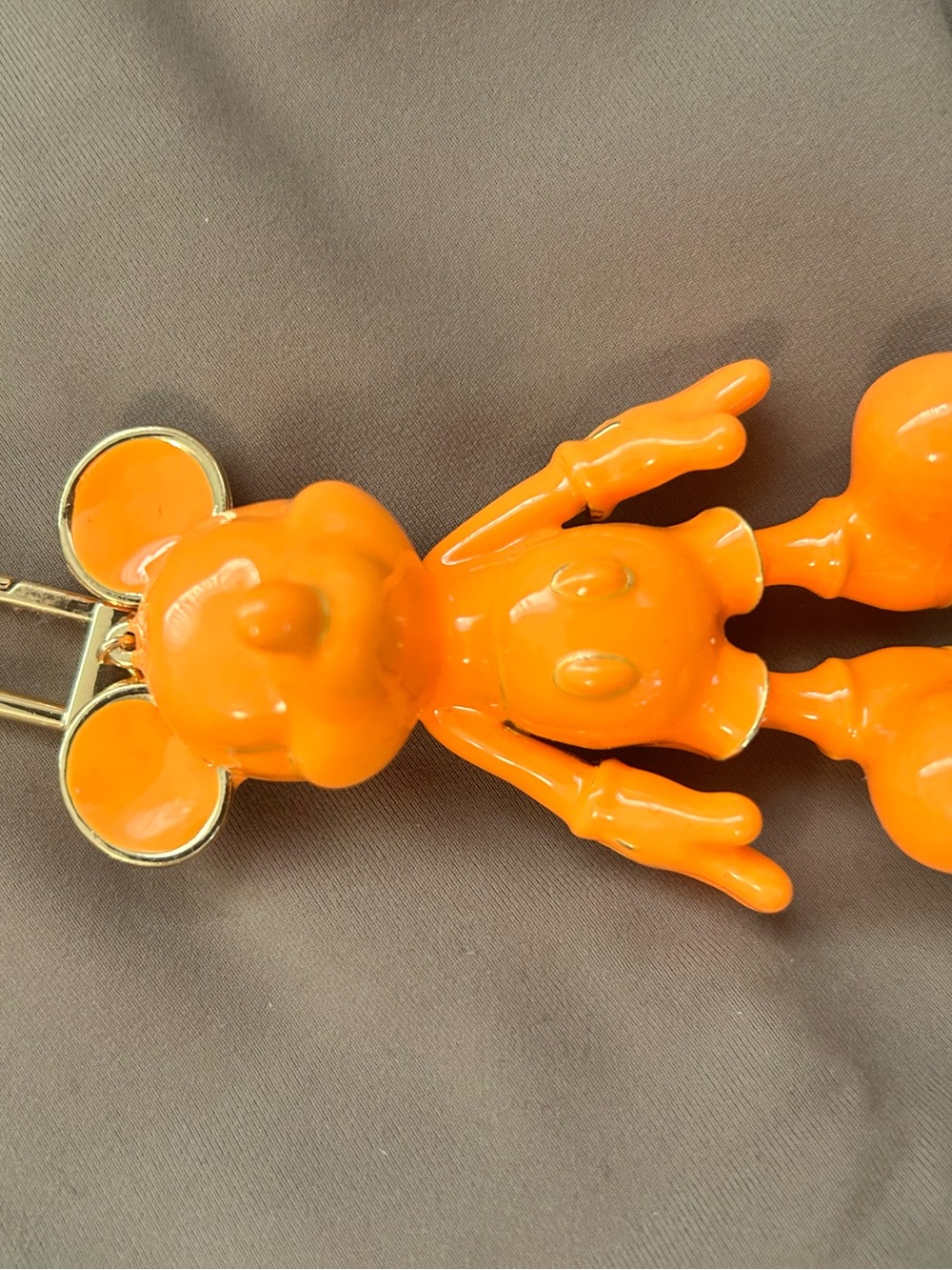 BaubleBar Orange Mickey Mouse Keychain Card Holder